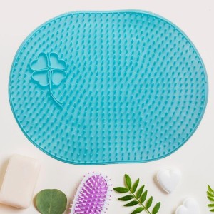 Silicone Bath Massage Cushion with Suction Cup (35Ã—28 CM / 1 Pc)