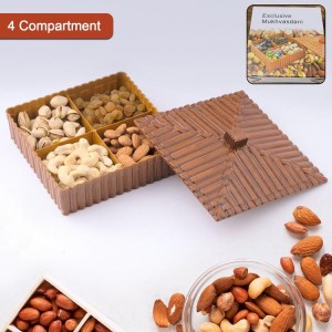 Plastic Multipurpose Dry Fruit Chocolates Mouth Box (1 Pc)